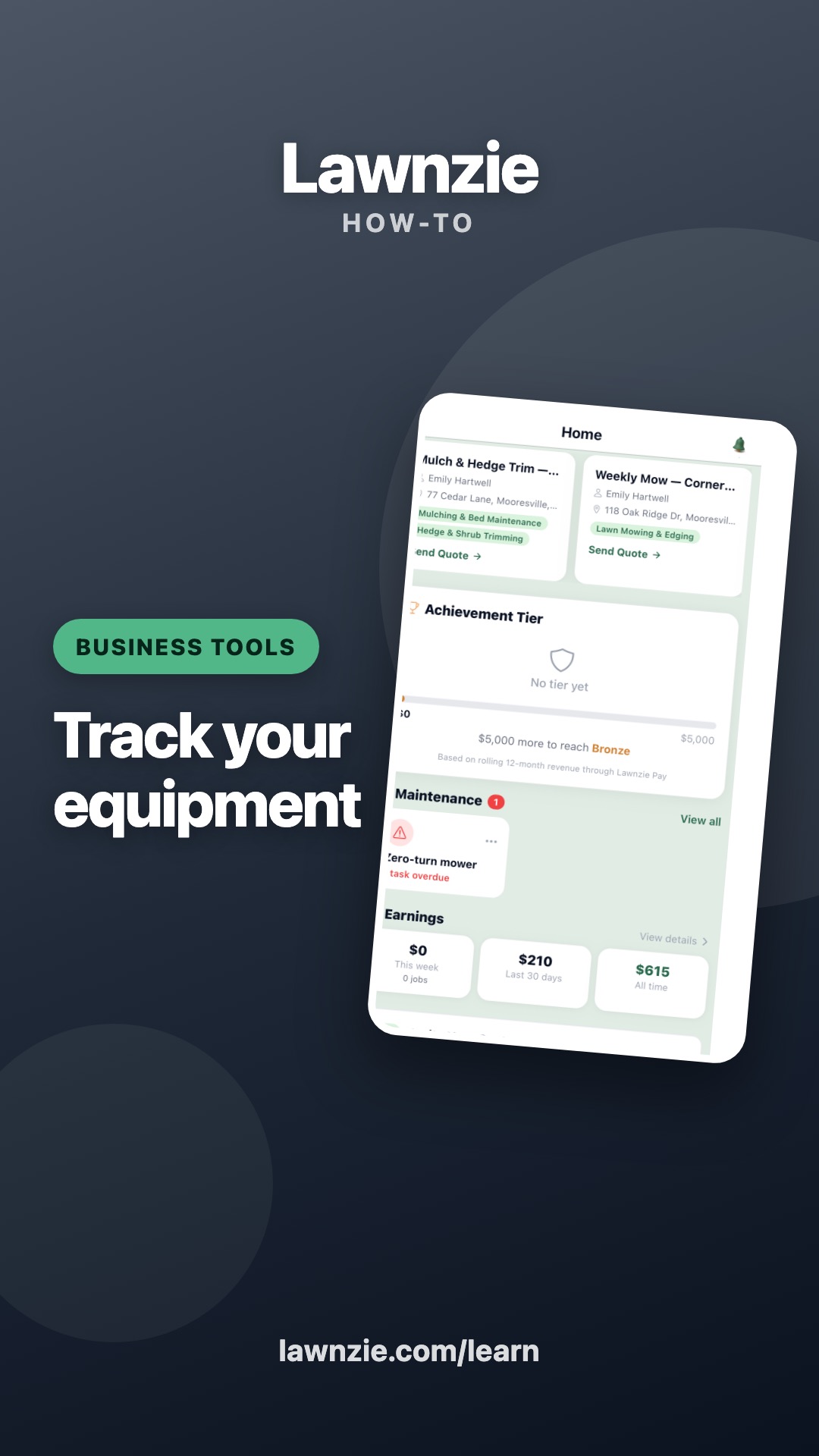 Track your equipment — video tutorial