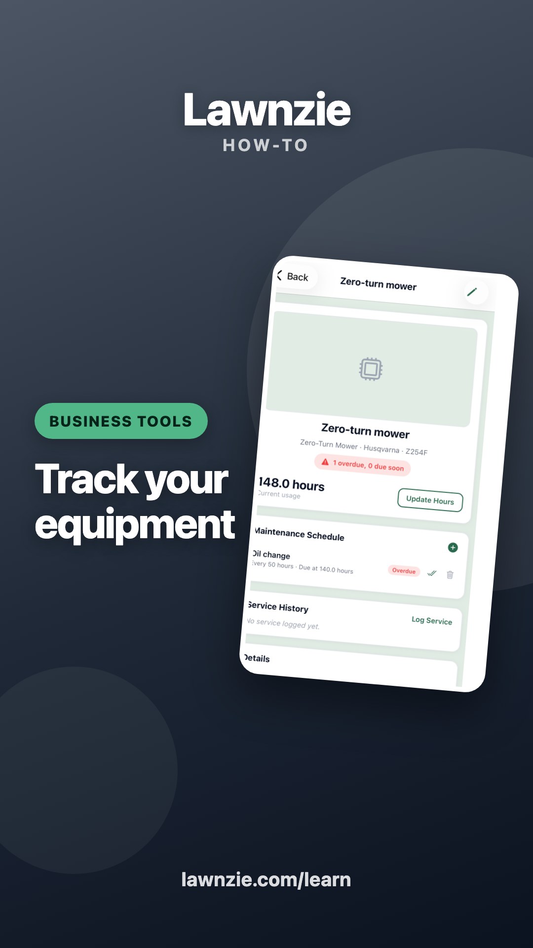 Track your equipment — video tutorial